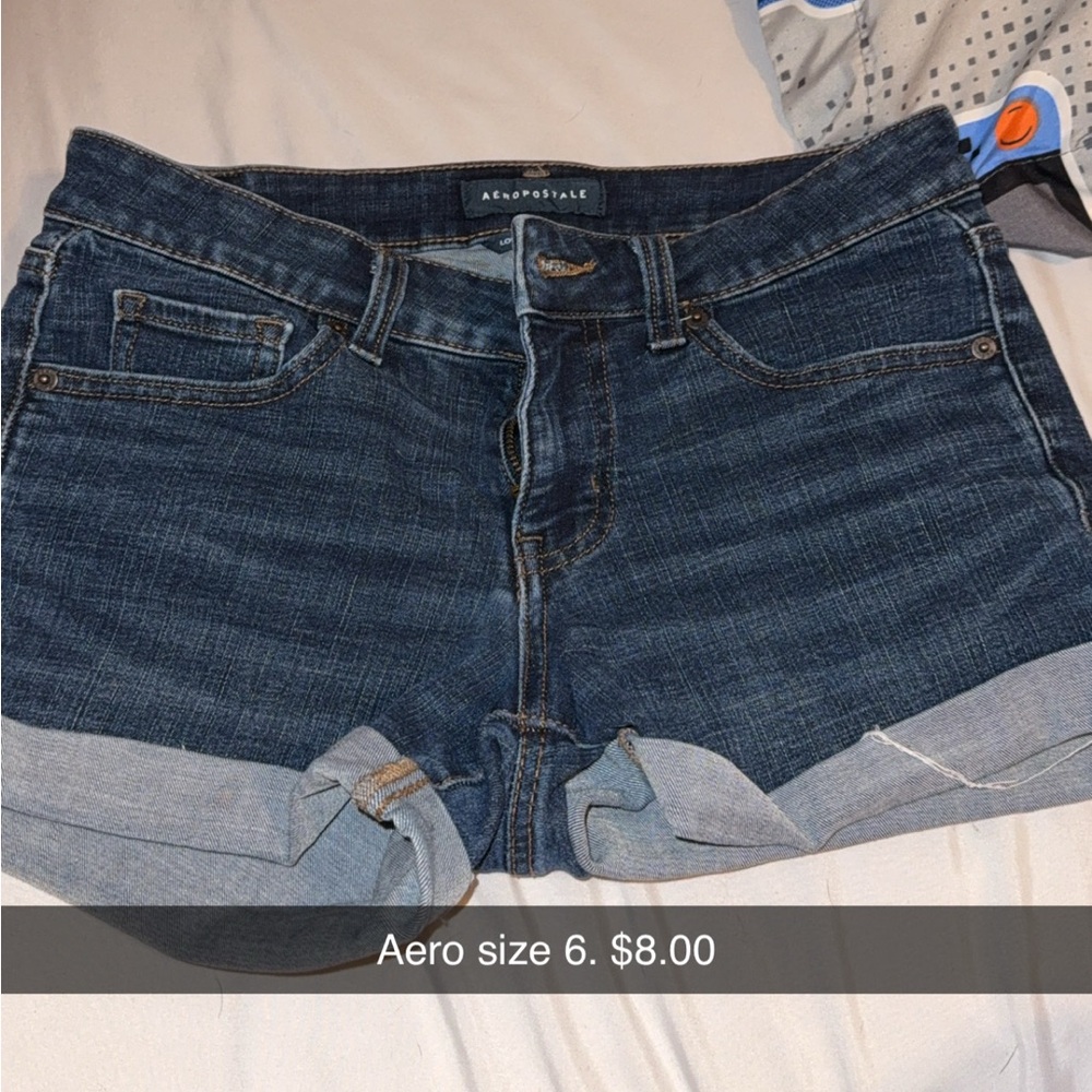 Aeropostale Women's Dark Blue Jean Shorts
